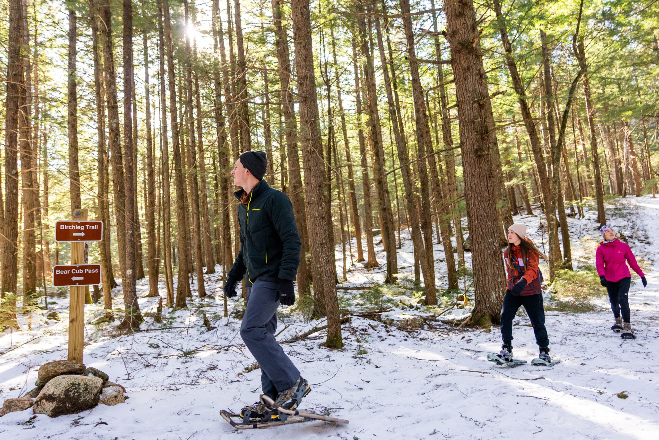 Nordic Village Resort people snowshoeing Nordic Loop